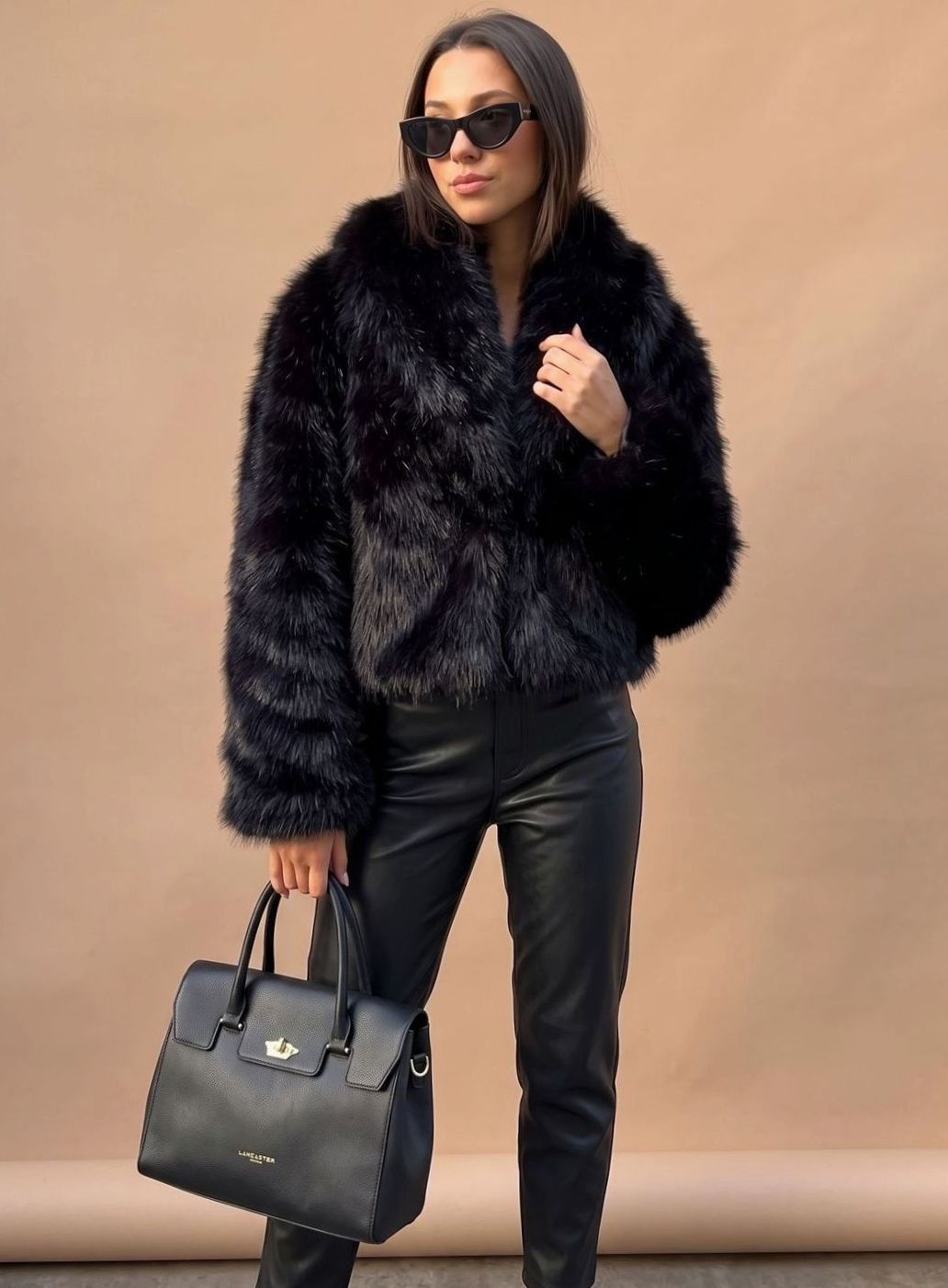 Marie Fluffy Faux Fur Short Coat