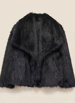Marie Fluffy Faux Fur Short Coat