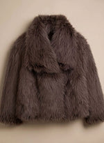 Marie Fluffy Faux Fur Short Coat