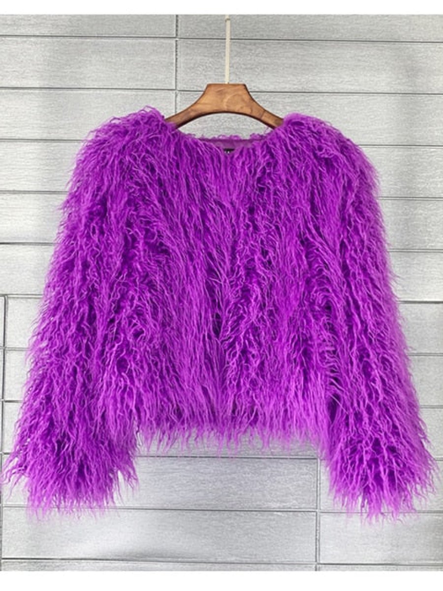 Marlene Long-Pile Faux Fur Coat