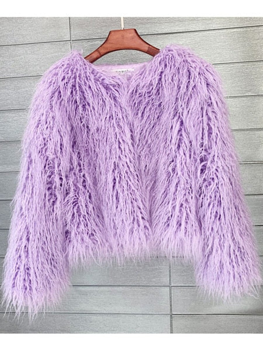 Marlene Long-Pile Faux Fur Coat