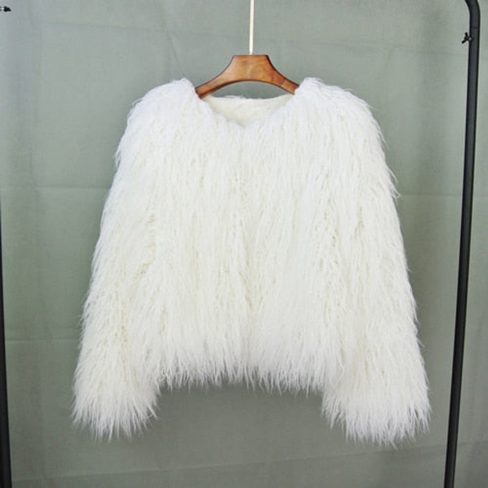 Marlene Long-Pile Faux Fur Coat