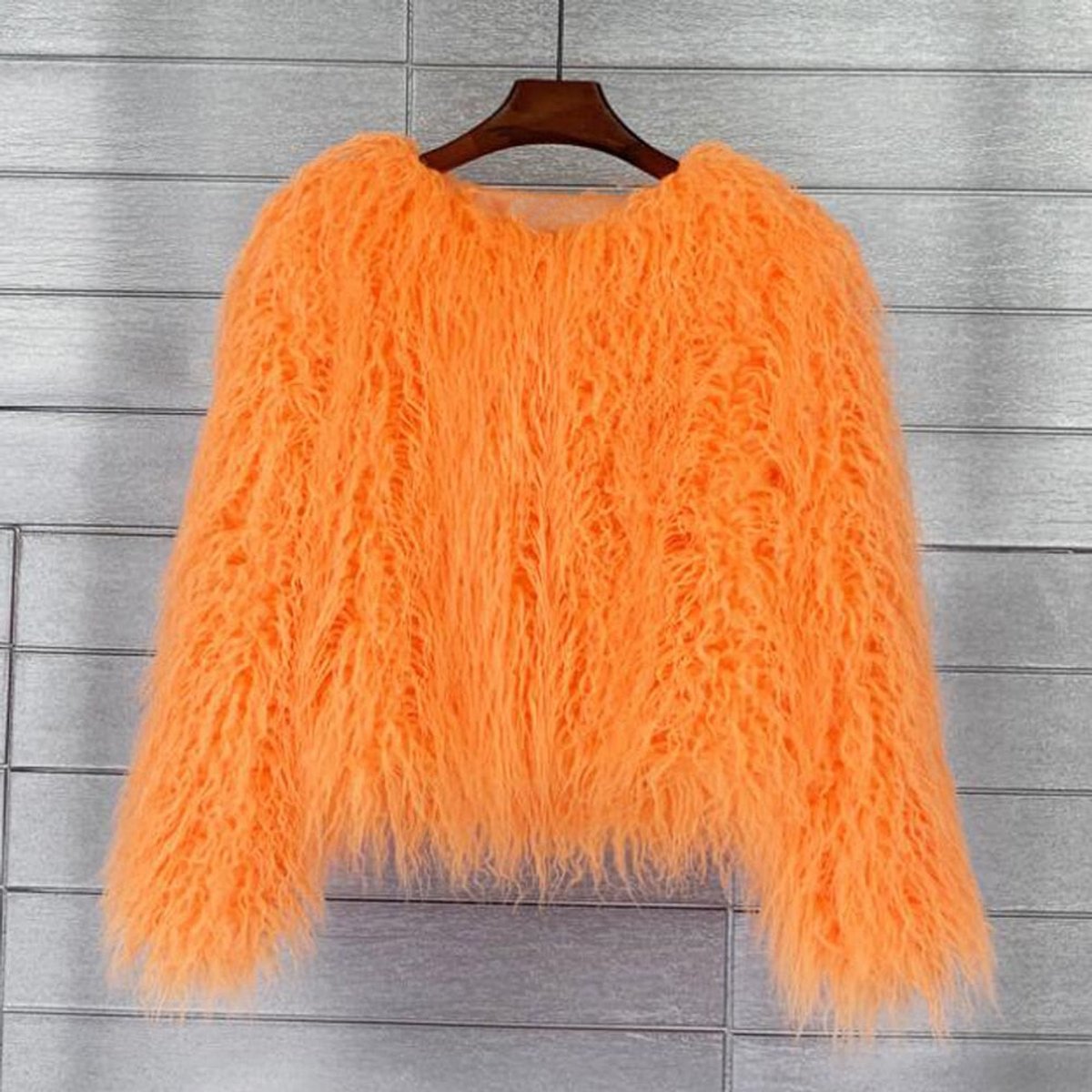 Marlene Long-Pile Faux Fur Coat