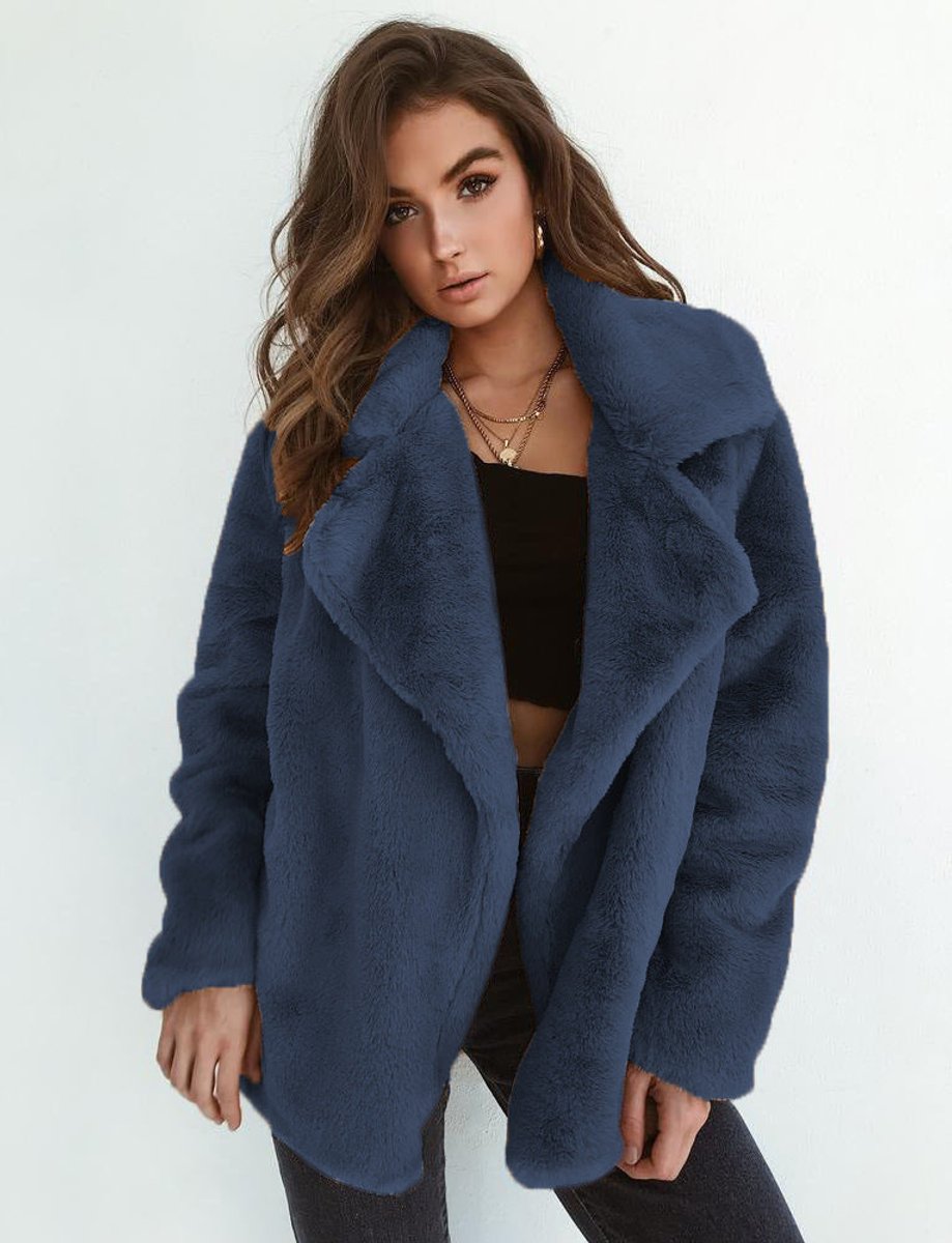 Charlotte Oversized Faux Fur Cropped Coat