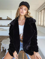 Charlotte Oversized Faux Fur Cropped Coat