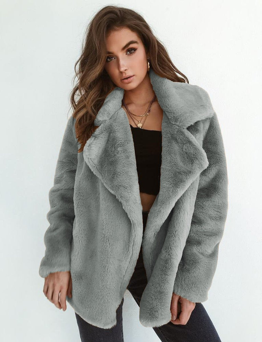 Charlotte Oversized Faux Fur Cropped Coat