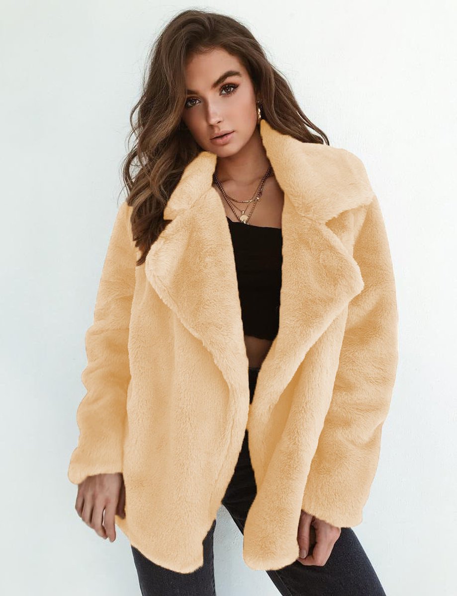 Charlotte Oversized Faux Fur Cropped Coat
