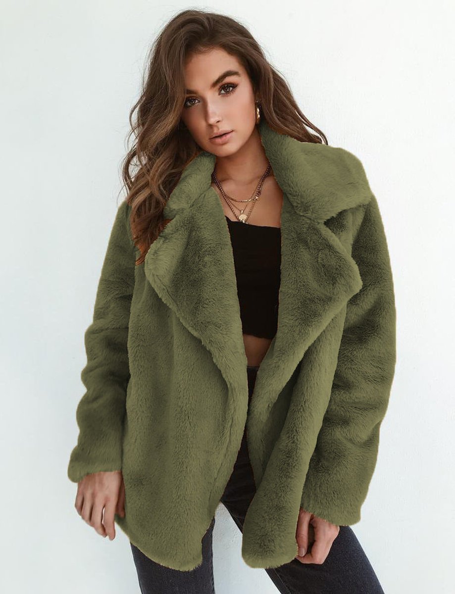 Charlotte Oversized Faux Fur Cropped Coat