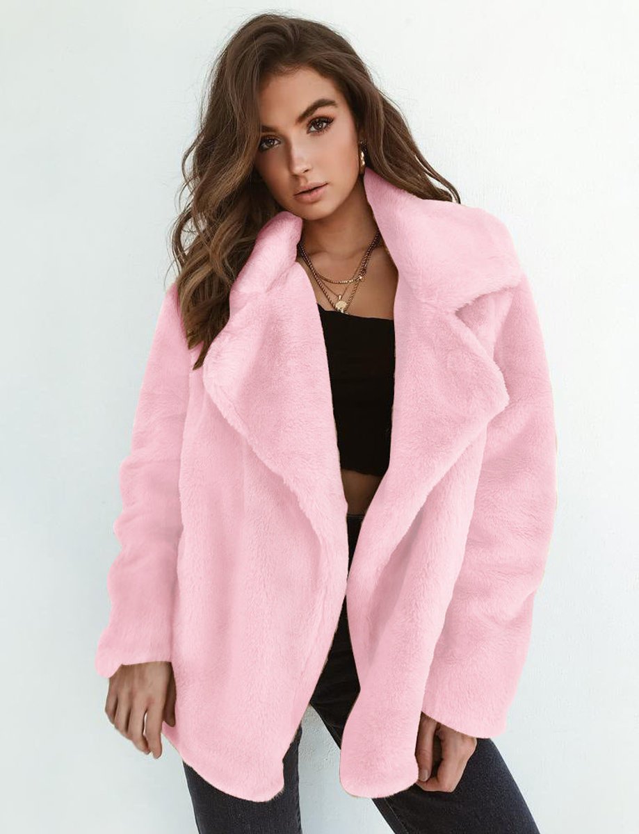 Charlotte Oversized Faux Fur Cropped Coat