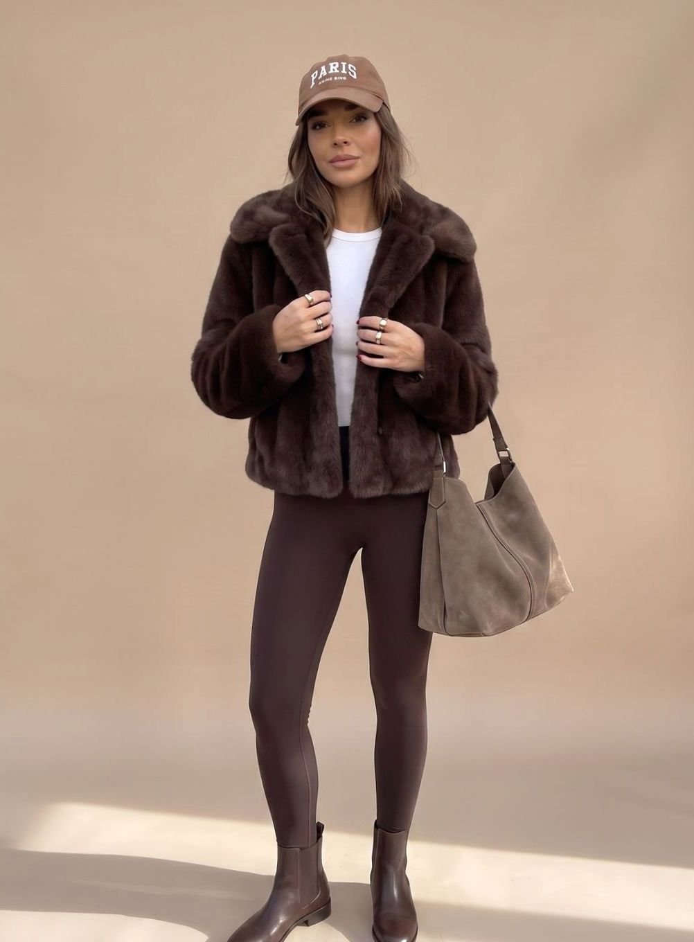 Johanna Classic Collar Faux Fur Coat