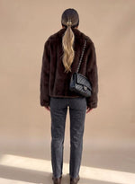 Johanna Classic Collar Faux Fur Coat