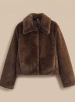 Johanna Classic Collar Faux Fur Coat