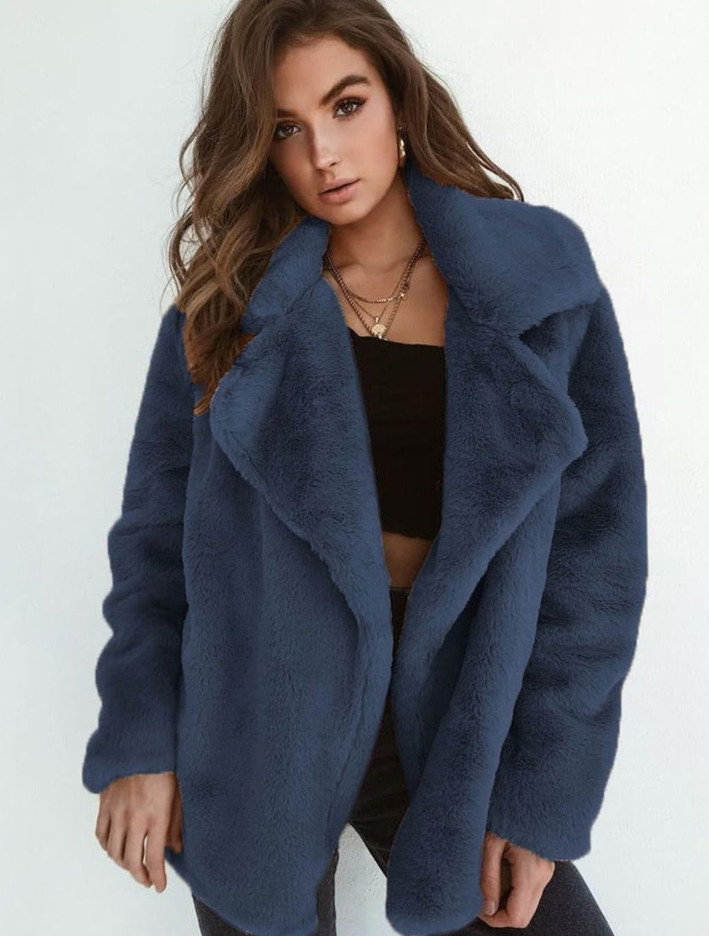 Emilia Oversized Teddy Faux Fur Short Coat