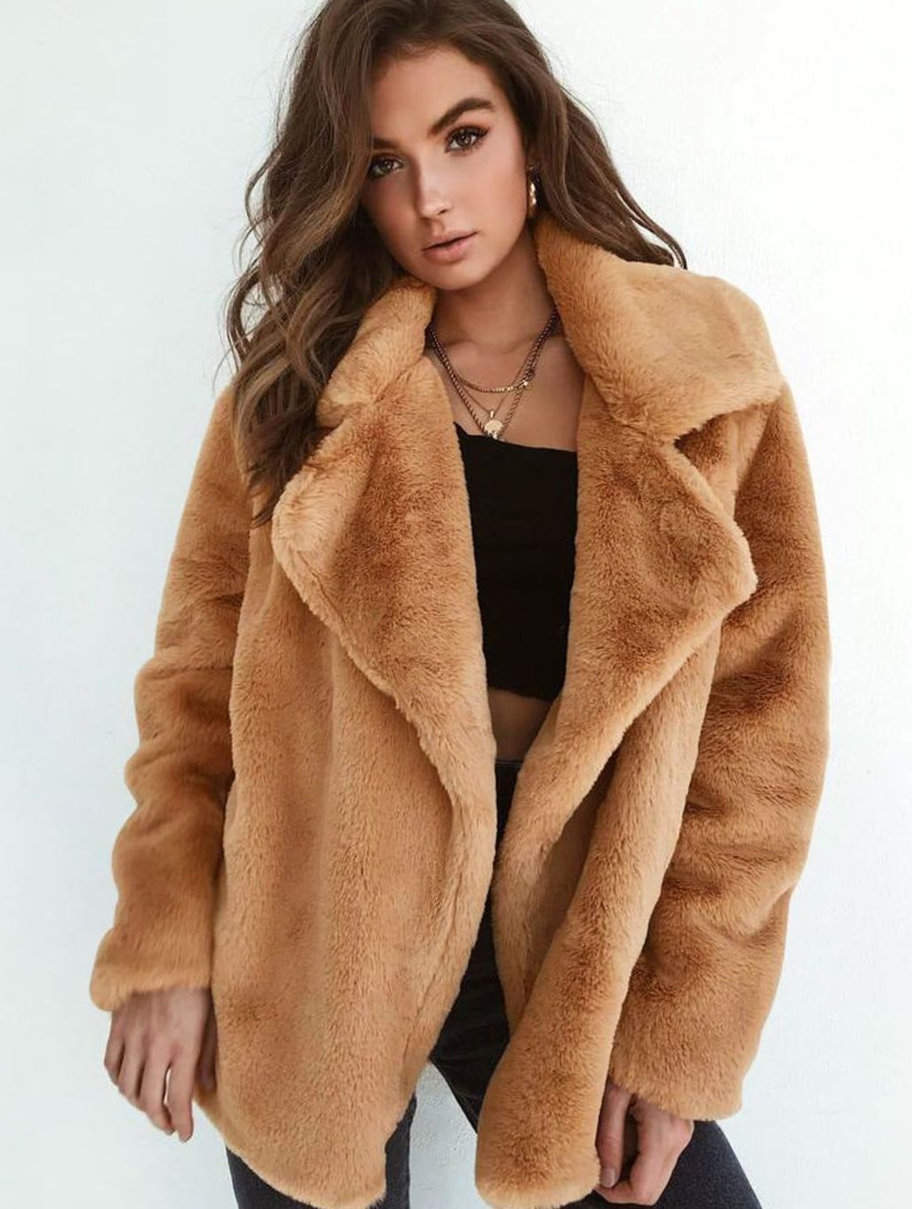 Emilia Oversized Teddy Faux Fur Short Coat
