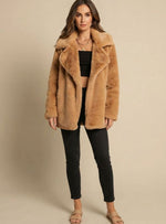 Emilia Oversized Teddy Faux Fur Short Coat