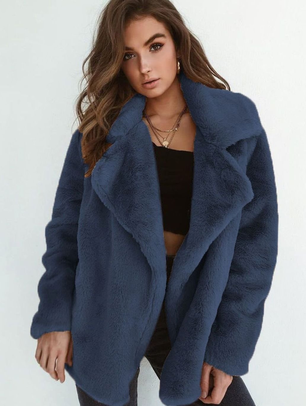 Emilia Oversized Teddy Faux Fur Short Coat