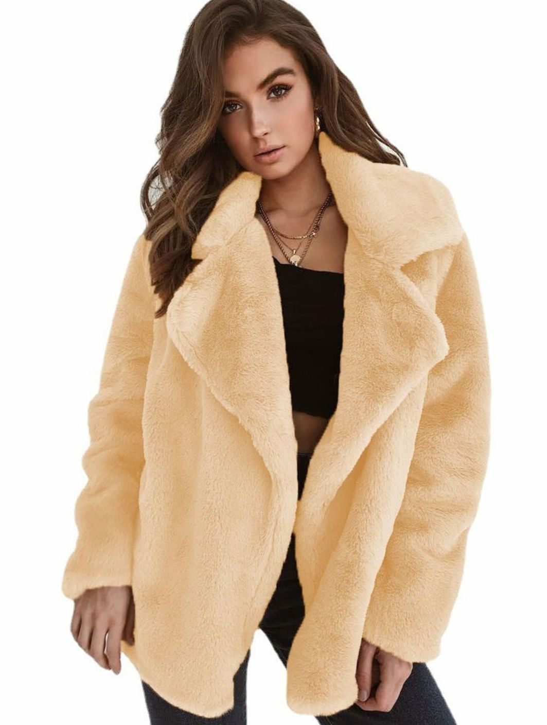 Emilia Oversized Teddy Faux Fur Short Coat