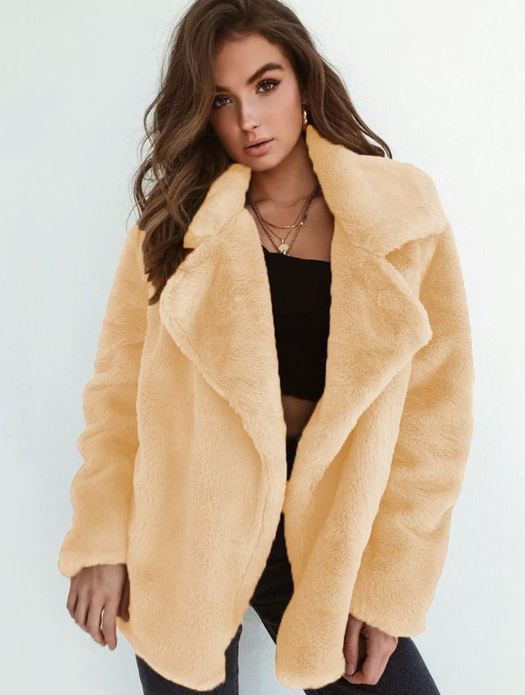 Emilia Oversized Teddy Faux Fur Short Coat