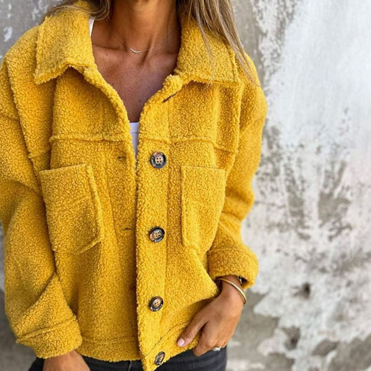 Marie Relaxed Fit Teddy Fleece Jacket