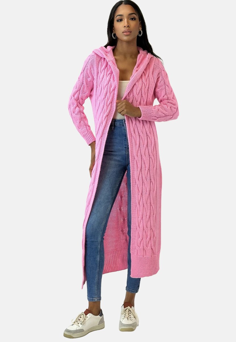 Charlotte Oversized Hooded Chunky Cardigan