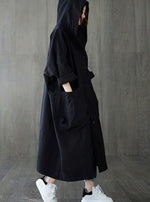 Clara Oversized Hooded Water-Resistant Trench Coat