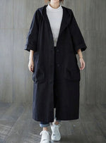 Clara Oversized Hooded Water-Resistant Trench Coat