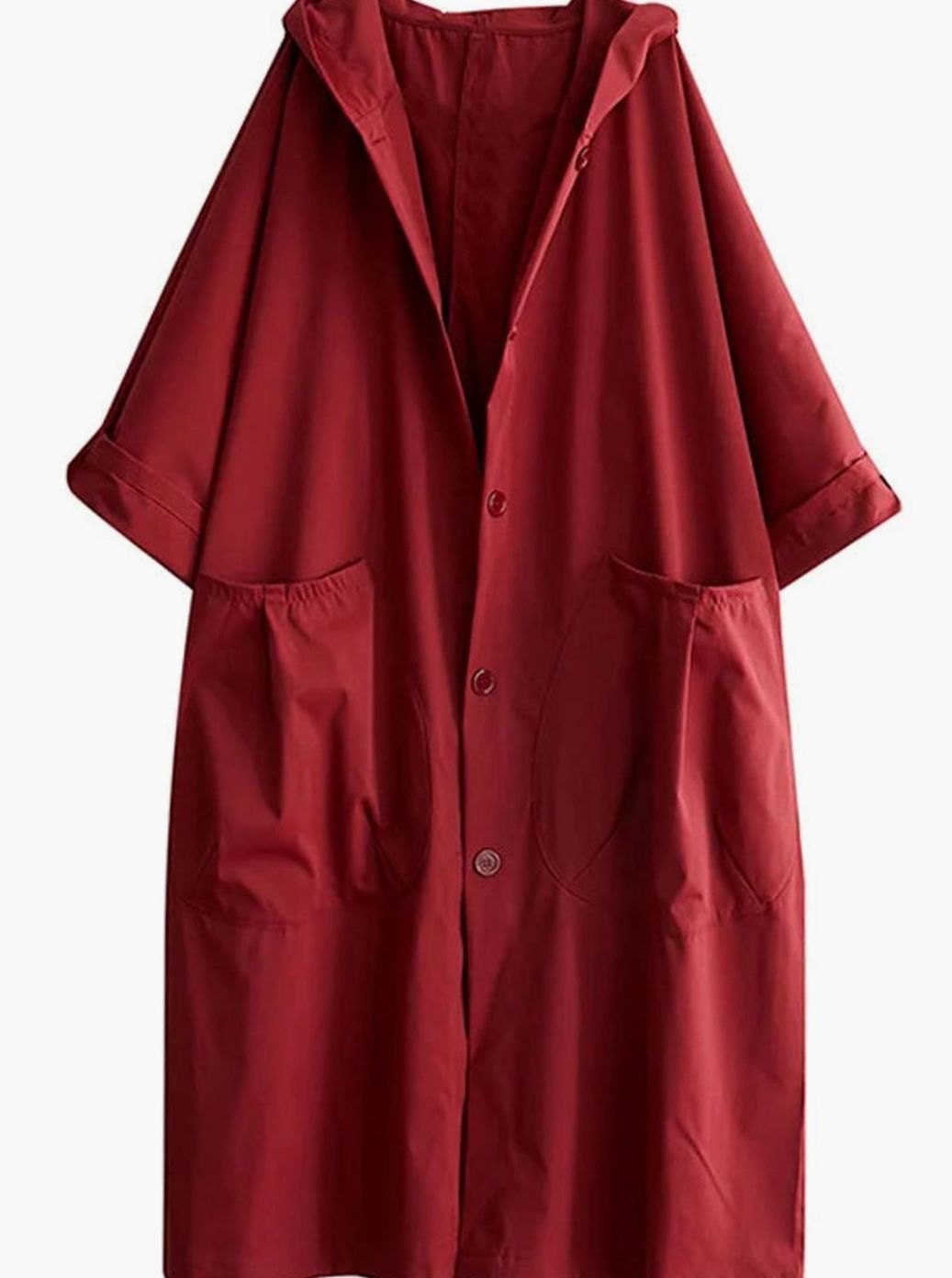Clara Oversized Hooded Water-Resistant Trench Coat