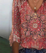 Elfriede Bohemian Print Blouse