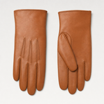 Ledbury Leather Gloves in cognac tan, product shot