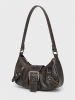 Locksley Buckle Baguette in coffee brown