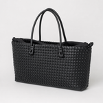 Ludgate Woven Tote in black