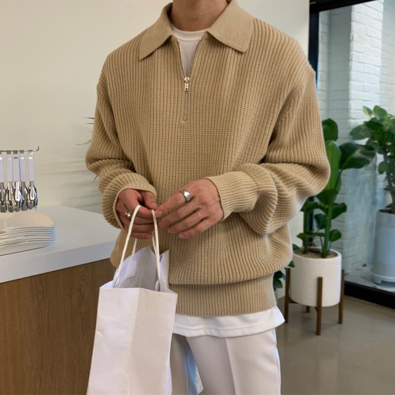Niklas Textured Long-Sleeve Winter Sweater