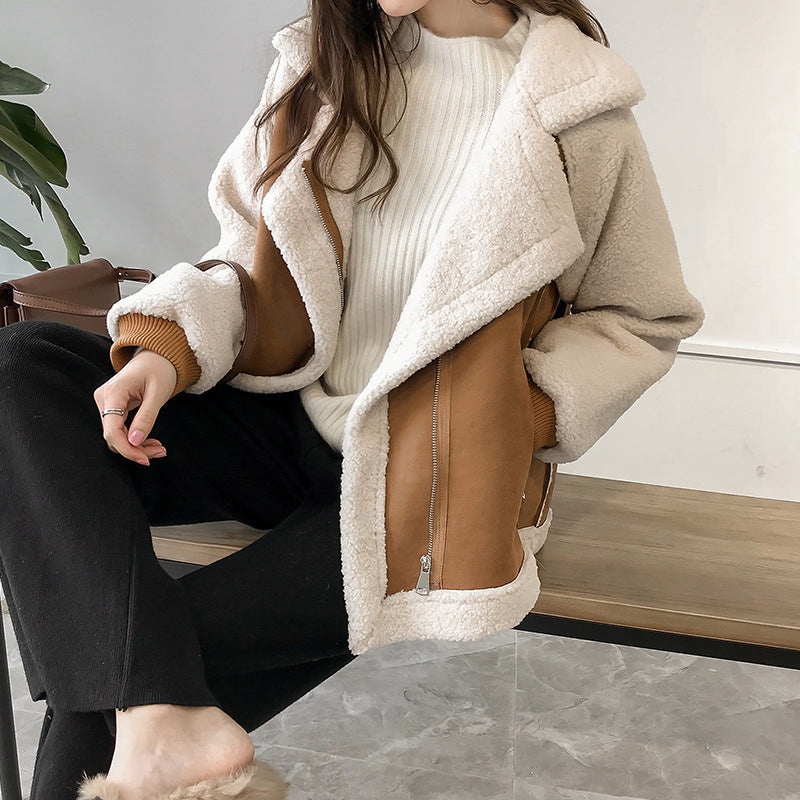 Helene Soft Faux Shearling Oversized Coat