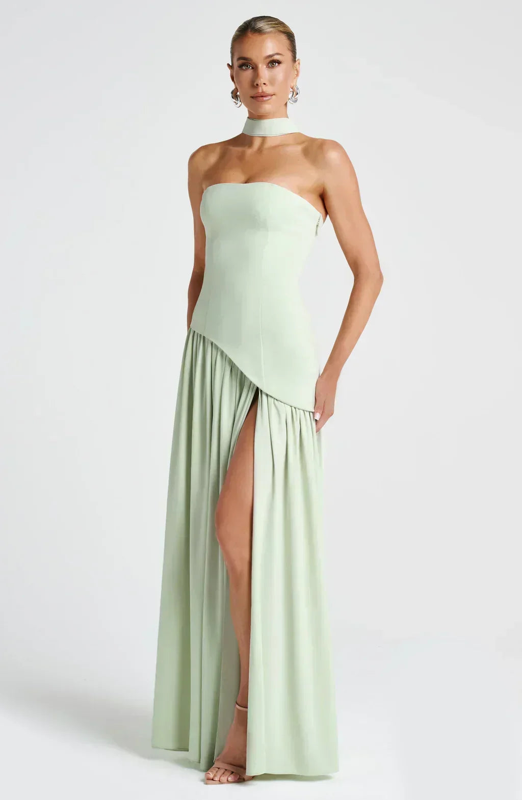 Johanna Asymmetric Wedding Guest Maxi Dress