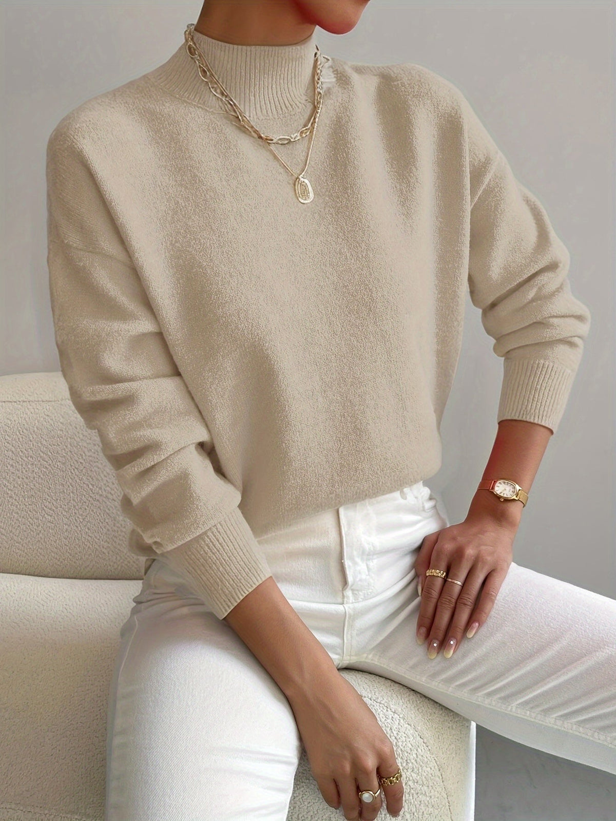 Emilia Long-Sleeve Pullover Top