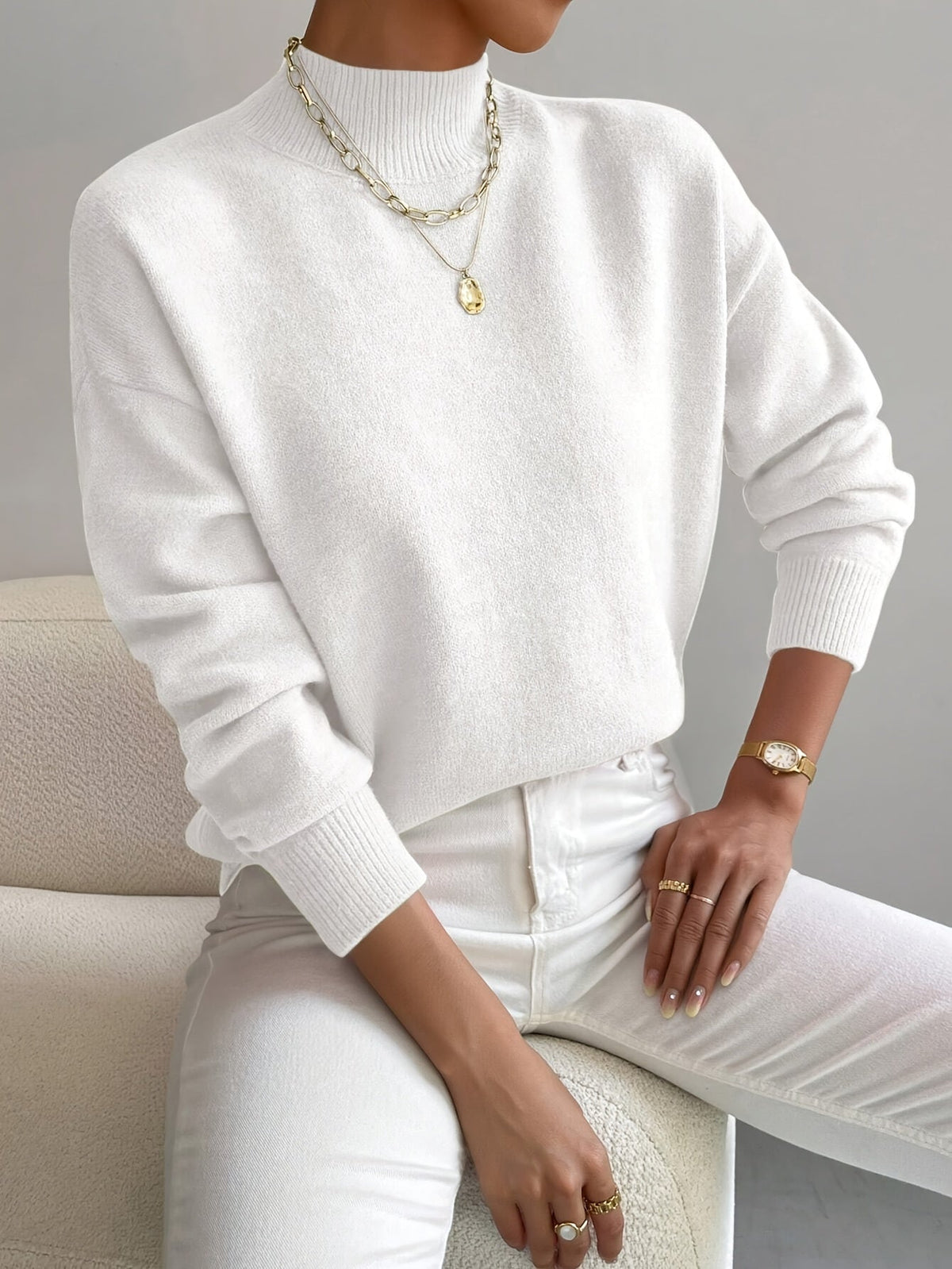Emilia Long-Sleeve Pullover Top