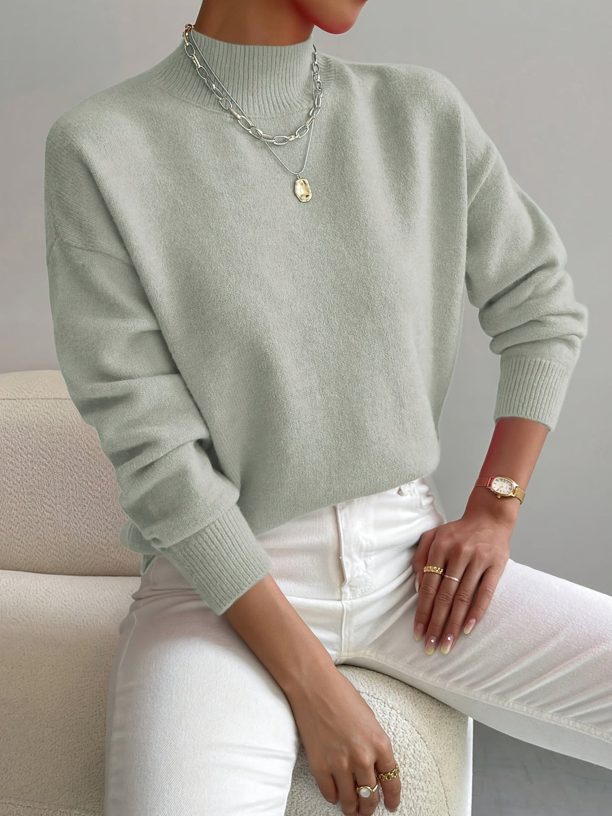 Emilia Long-Sleeve Pullover Top