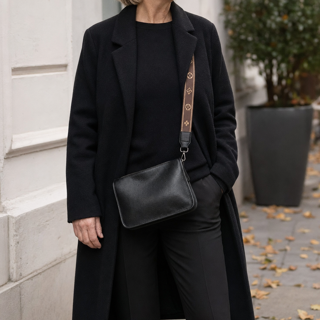 Woman wearing the Melbury Crossbody Bag