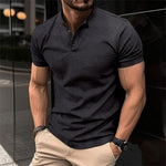 Sebastian Slim Fit Button Placket Tee