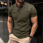 Sebastian Slim Fit Button Placket Tee