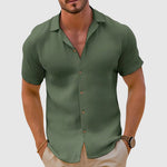 Florian Casual Button-Up Short Sleeve Shirt