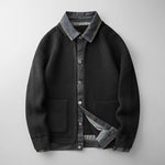 Albert Button-Front Knit Cardigan with Collar