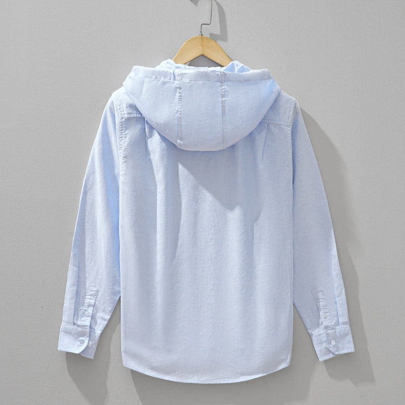 Jens Zip Front Hooded Shirt