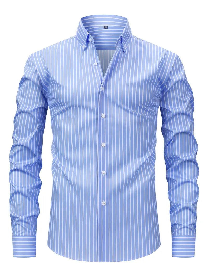 Tobias Slim Fit Striped Button-Down Shirt
