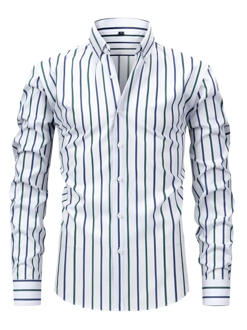 Tobias Slim Fit Striped Button-Down Shirt