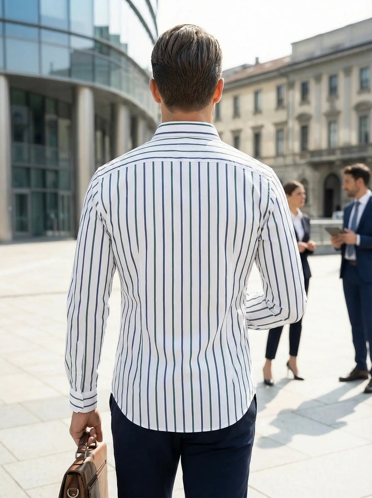 Tobias Slim Fit Striped Button-Down Shirt