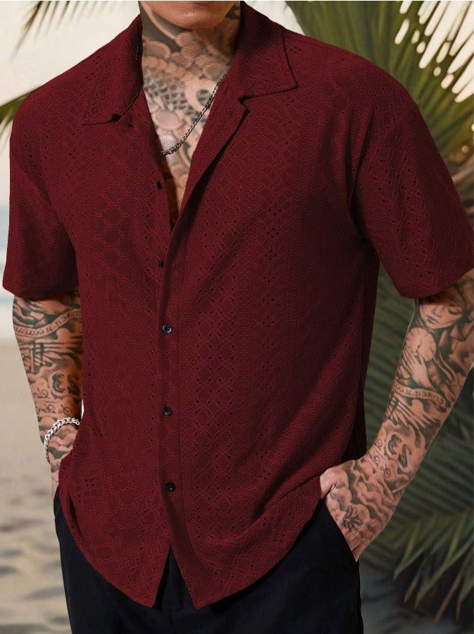 Heinrich Short Sleeve Patterned Button Shirt