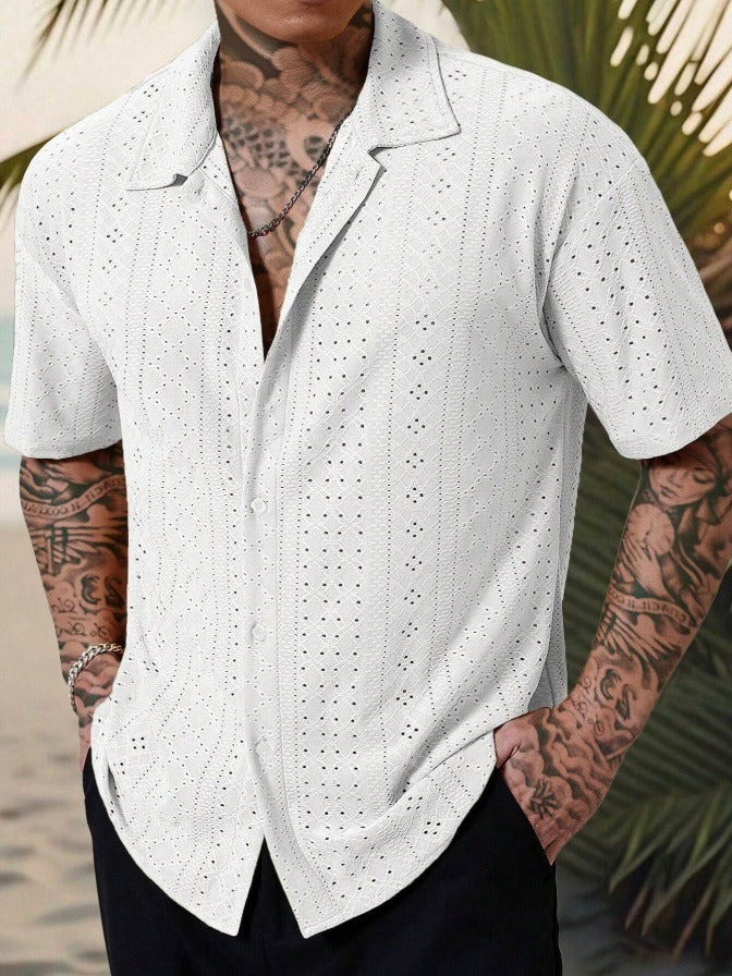 Heinrich Short Sleeve Patterned Button Shirt