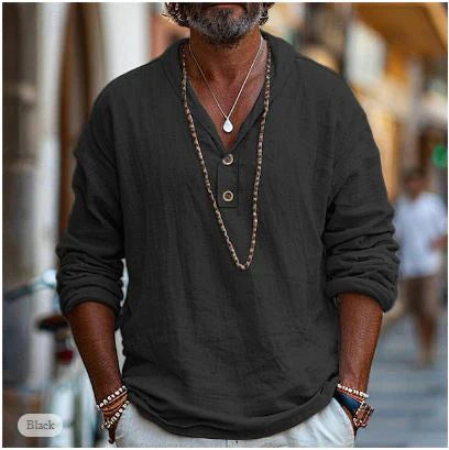 Zacharias Hooded Button Collar Casual Shirt
