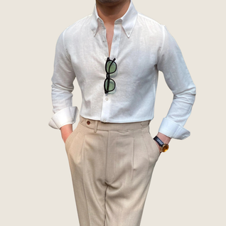 Adrian Button-Down Long-Sleeve Casual Shirt